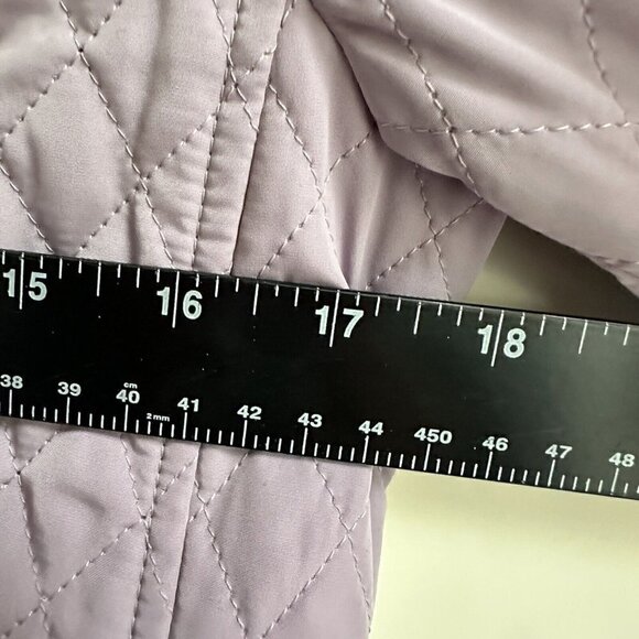 Talbots Lavender Blazer Womens 4 Petite Button Up Quilted Jacket Spring - Picture 11 of 12